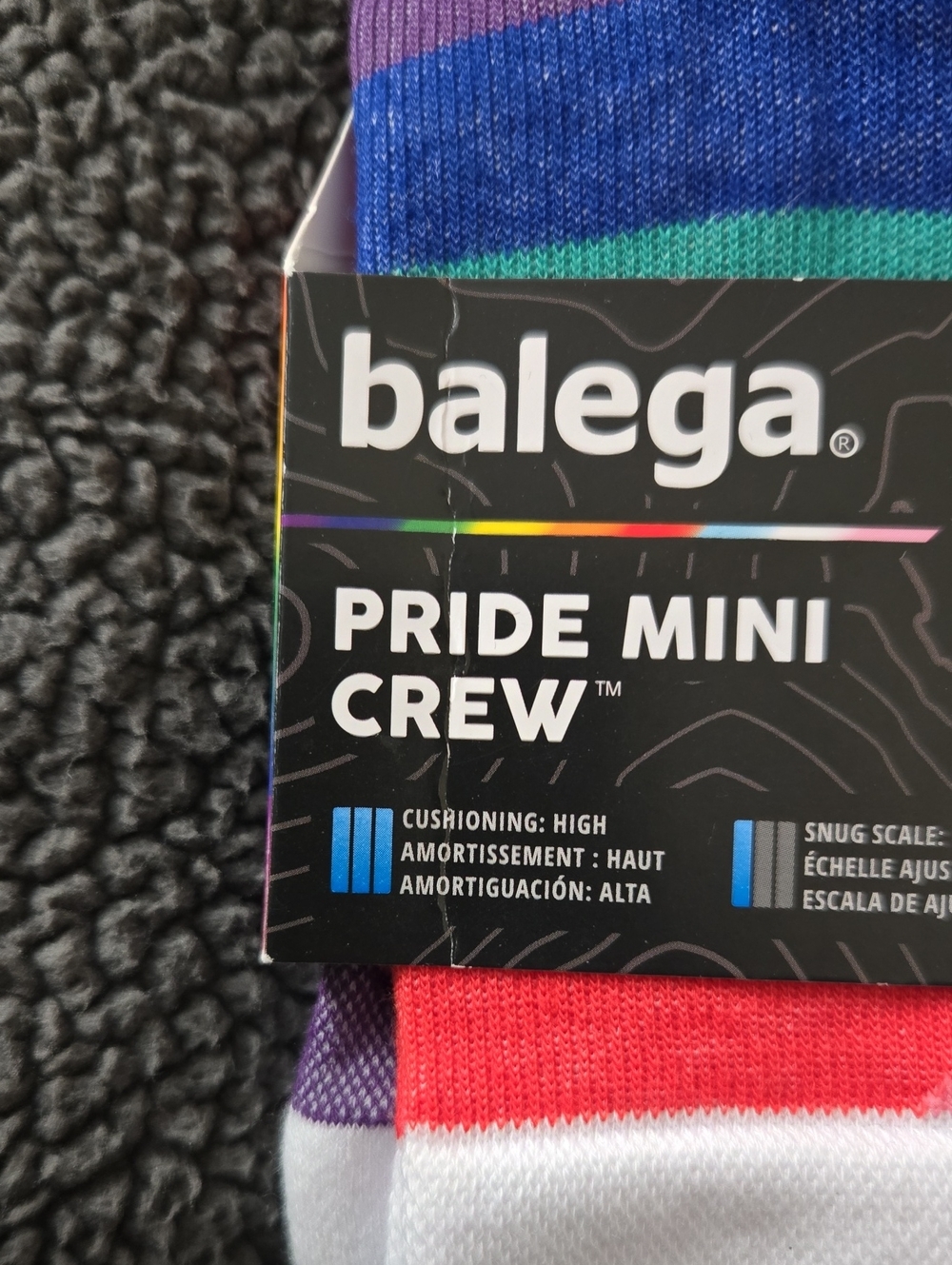 Balega pride mini crew size, medium new with tags